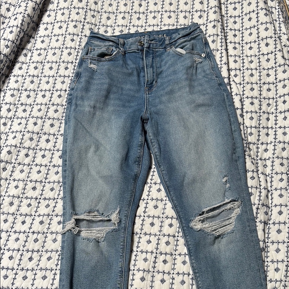 American Eagle Outfitters Blue Straight Leg Jeans